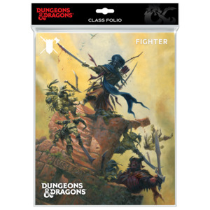 D D: Ultra PRO: Class Folio - Fighter (Includes Stickers)