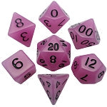 Dice: Resin Dice: Glow. Purple 16mm Poly