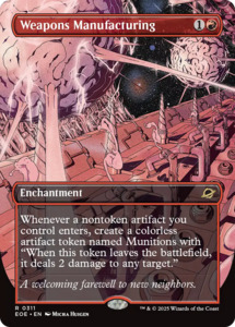 Mtg Singles: Weapons Manufacturing (Borderless) [Edge of Eternities]