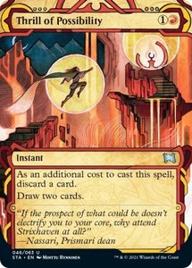 Mtg Singles: Thrill of Possibility (Foil Etched) [Strixhaven: School of Mages Mystical Archive]