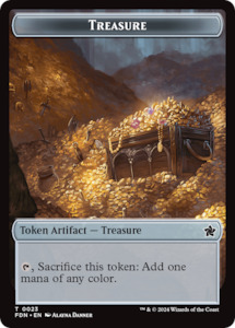 MTG Single: Food // Treasure Double-Sided Token [Foundations Tokens]
