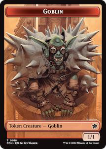 Goblin // Zombie Doubled-Sided Token [Foundations Tokens]