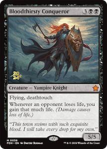 MTG Single: Bloodthirsty Conqueror [Foundations Prerelease Promos]