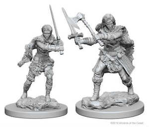 D D Miniatures: D&D Nolzur's Miniatures - Human Female Barbarian