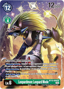 Digimon Singles: Leopardmon: Leopard Mode [BT13-058] (Alternate Art) [Versus Royal Knights Booster]