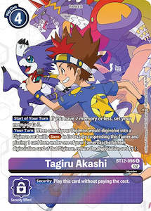Digimon Singles: Tagiru Akashi [BT12-096] (Alternate Art) [Across Time]