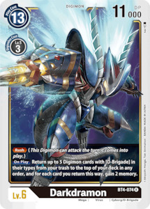 Digimon Singles: Darkdramon [BT4-074] [Great Legend]
