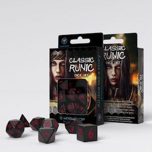 Dice: Q Workshop Dice - Classic Runic Dice Set