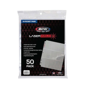Sleeves: BCW 9 – Pocket Protective Pages – Laserweld (50 CT. PACK)