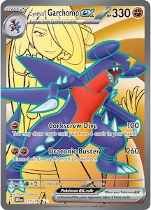 Pokemon Singles: Cynthia's Garchomp ex (215/182) [Scarlet & Violet: Destined Rivals]