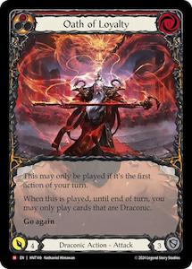 High End Flesh And Blood Singles: Oath of Loyalty (Extended Art) [HNT149] (The Hunted)  Rainbow Foil