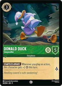 Lorcana Singles: Donald Duck - Sleepwalker (83/204) [Fabled]