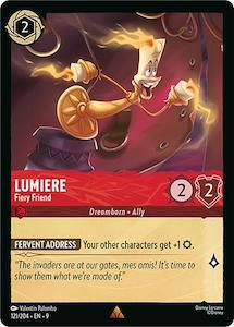 Lorcana Singles: Lumiere - Fiery Friend (121/204) [Fabled]