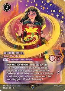 Lorcana Singles: Mother Gothel - Knows What's Best (Enchanted) (211/204) [Reign of Jafar]