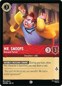 Lorcana Singles: Mr. Snoops - Betrayed Partner (143/204) [Reign of Jafar]