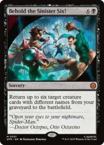 Mtg Singles Instock: Behold the Sinister Six! [Marvel's Spider-Man]
