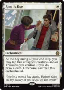 Mtg Singles Instock: Rent Is Due [Marvel's Spider-Man]