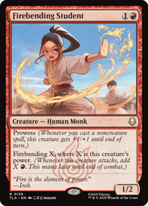 Mtg Singles Instock: Firebending Student [Avatar: The Last Airbender]