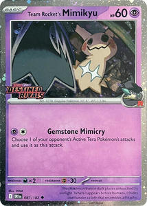 Team Rocket's Mimikyu (087/182) (Destined Rivals Stamp) [Scarlet & Violet: &hellip;