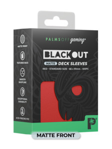 Palms Off Matte Blackout Deck Sleeves - 100pc