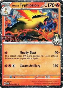 Ethan's Typhlosion (034/182) (Destined Rivals Stamp) [Scarlet & Violet: Des&hellip;