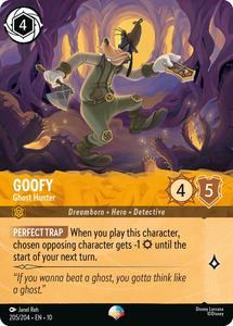 Lorcana Singles: Goofy - Ghost Hunter (Epic) (205/204) [Whispers in the Well]
