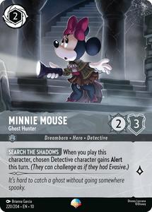 Lorcana Singles: Minnie Mouse - Ghost Hunter (Epic) (220/204) [Whispers in the Well]