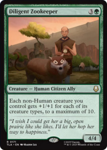 Mtg Singles Instock: Diligent Zookeeper [Avatar: The Last Airbender]