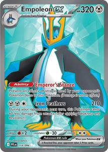 Pokemon Singles: Empoleon ex (114/094) [Mega Evolution: Phantasmal Flames]