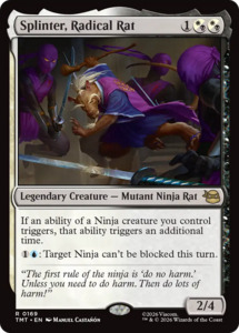 Mtg Singles Instock: Splinter, Radical Rat [Teenage Mutant Ninja Turtles]