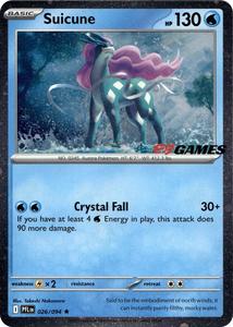 Pokemon Singles: Suicune (026/094) (EB Games Exclusive) [Miscellaneous Cards]
