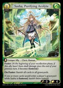 Grand Archive Singles: Sasha, Purifying Acolyte (276) [Radiant Origins]