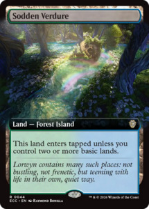 Mtg Singles Instock: Sodden Verdure (Extended Art) [Lorwyn Eclipsed Commander]