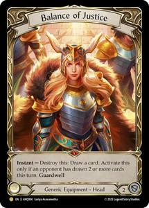 High End Flesh And Blood Singles: Balance of Justice [ANQ004] (Compendium of Rathe - Antiquity Pack)  Rainbow Foil
