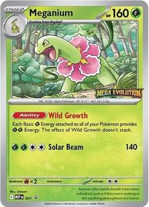 Pokemon Singles: Meganium (001) [Mega Evolution Promo]