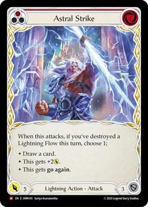 Flesh And Blood Singles 1: Astral Strike [OMN145] (Omens of the Third Age)  Rainbow Foil