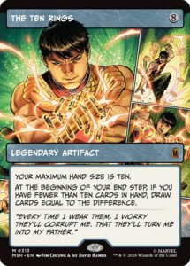 Mtg Singles Instock: The Ten Rings (Borderless) [Marvel Super Heroes]