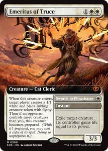 Mtg Singles Instock: Emeritus of Truce (Extended Art) [Secrets of Strixhaven]