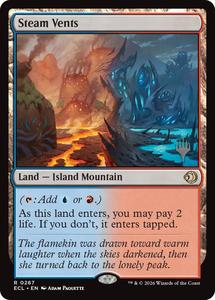 Mtg Singles Instock: Steam Vents [Lorwyn Eclipsed Promos]