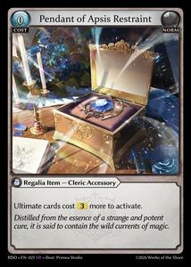 Grand Archive Singles: Pendant of Apsis Restraint (25) [Radiant Origins]