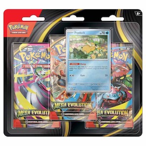 Pokemon Sealed: *PRE-ORDER* PKM Three booster blister - Mega Evolution