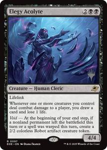 Mtg Singles: Elegy Acolyte [Edge of Eternities Promo Pack]