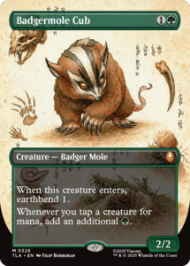 Mtg Singles: Badgermole Cub (Borderless) [Avatar: The Last Airbender]