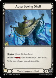 Fab Tcg Singles: Aqua Seeing Shell [NUU003] (Part the Mistveil Nuu Blitz Deck)