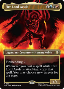 Mtg Singles: Fire Lord Azula (0334) (Borderless) [Avatar: The Last Airbender]