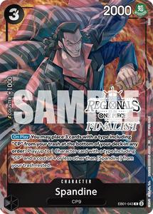 One Piece Tcg Singles: Spandine (Online Regional Finalist Card Set 2025 Vol.1) [One Piece Promotion Cards]