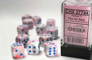 Dice: Chessex D6 Dice Set - 16mm (12 Dice)