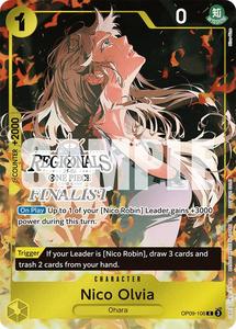 One Piece Tcg Singles: Nico Olvia (Online Regional Finalist Card Set 2025 Vol.1) [One Piece Promotion Cards]