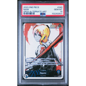 Op 03 Pillars Of Strength: [PSA 10] Nami | Leader Alt Art (OP03-040) [English]