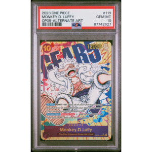 Op 05 Awakening Of The New Era: [PSA 10] Monkey D. Luffy | Secret Alt Art (OP05-119) [English]
